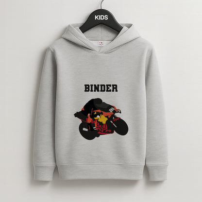 Binder - Motorbike Kids Grey Hoodie