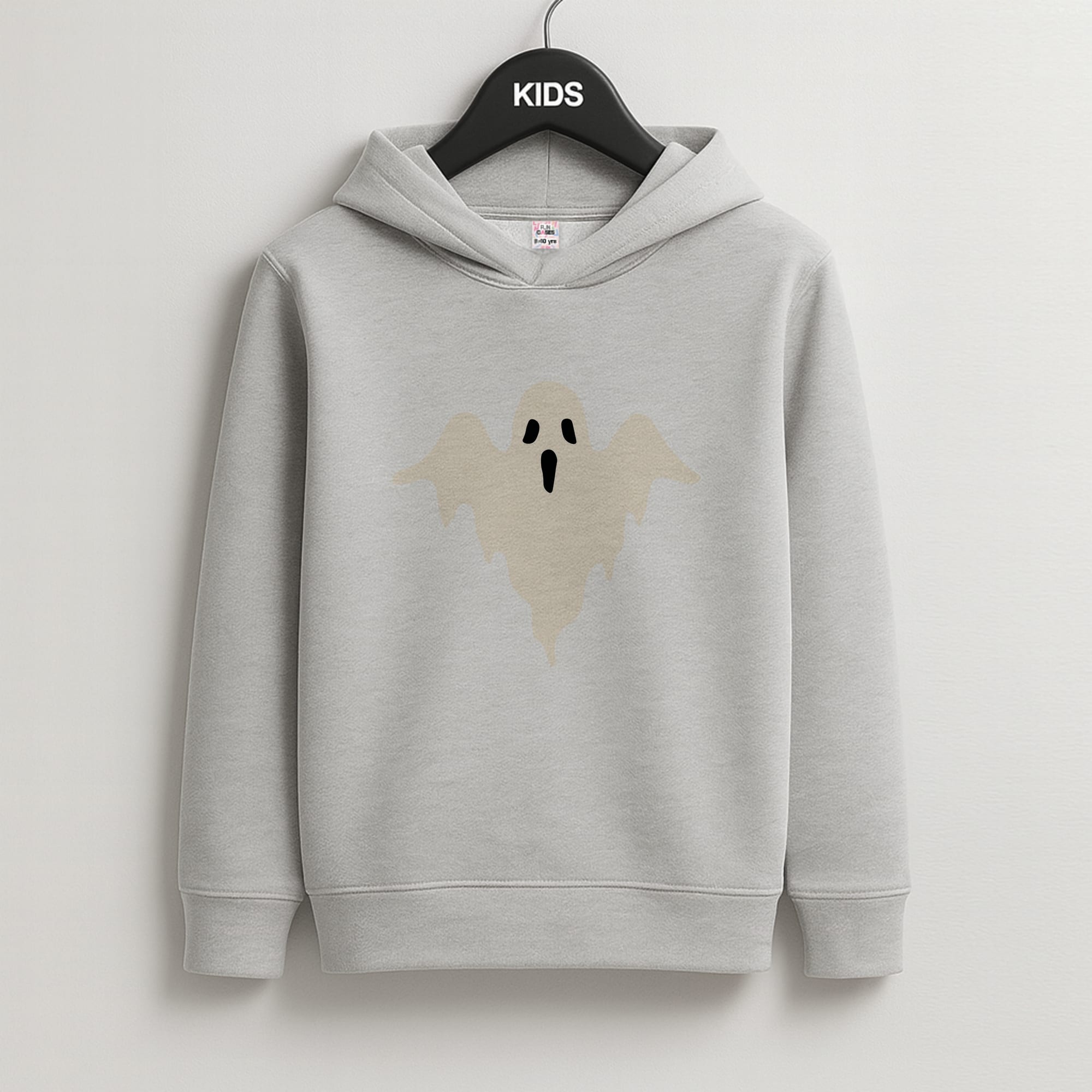 Halloween Pattern 17 Kids Grey Hoodie