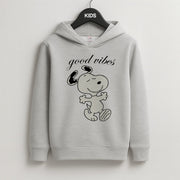 Good Vibes Cartoon Beagle Kids Hoodie 2