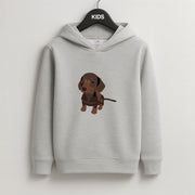 Brown - Dachshunds Kids Hoodie 2