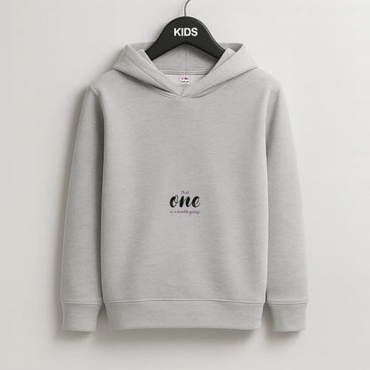 That One Is A Terrible Gossip - Queen Charlotte Kids Grey Hoodie