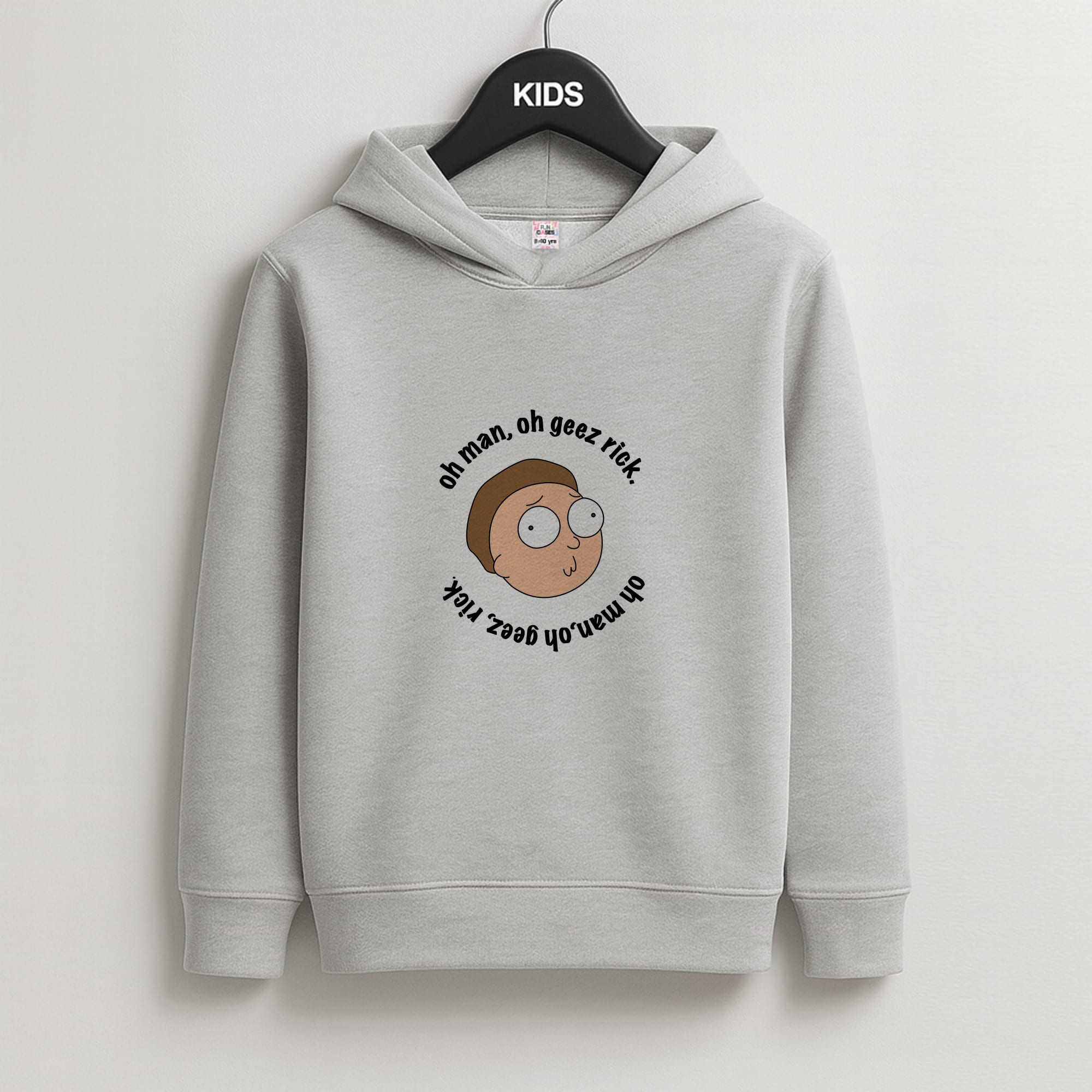 Oh man, oh geez Rick - RAM Kids Grey Hoodie