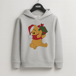 Winnie Christmas Kids Grey Hoodie
