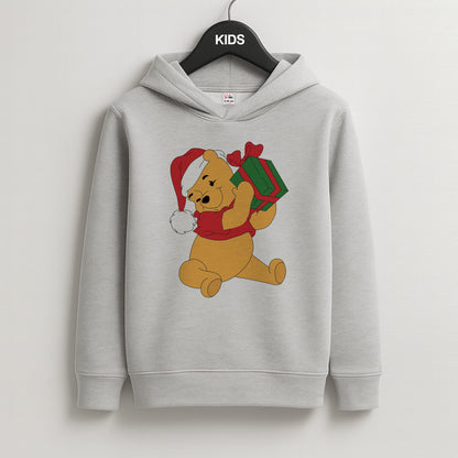 Winnie Christmas Kids Grey Hoodie