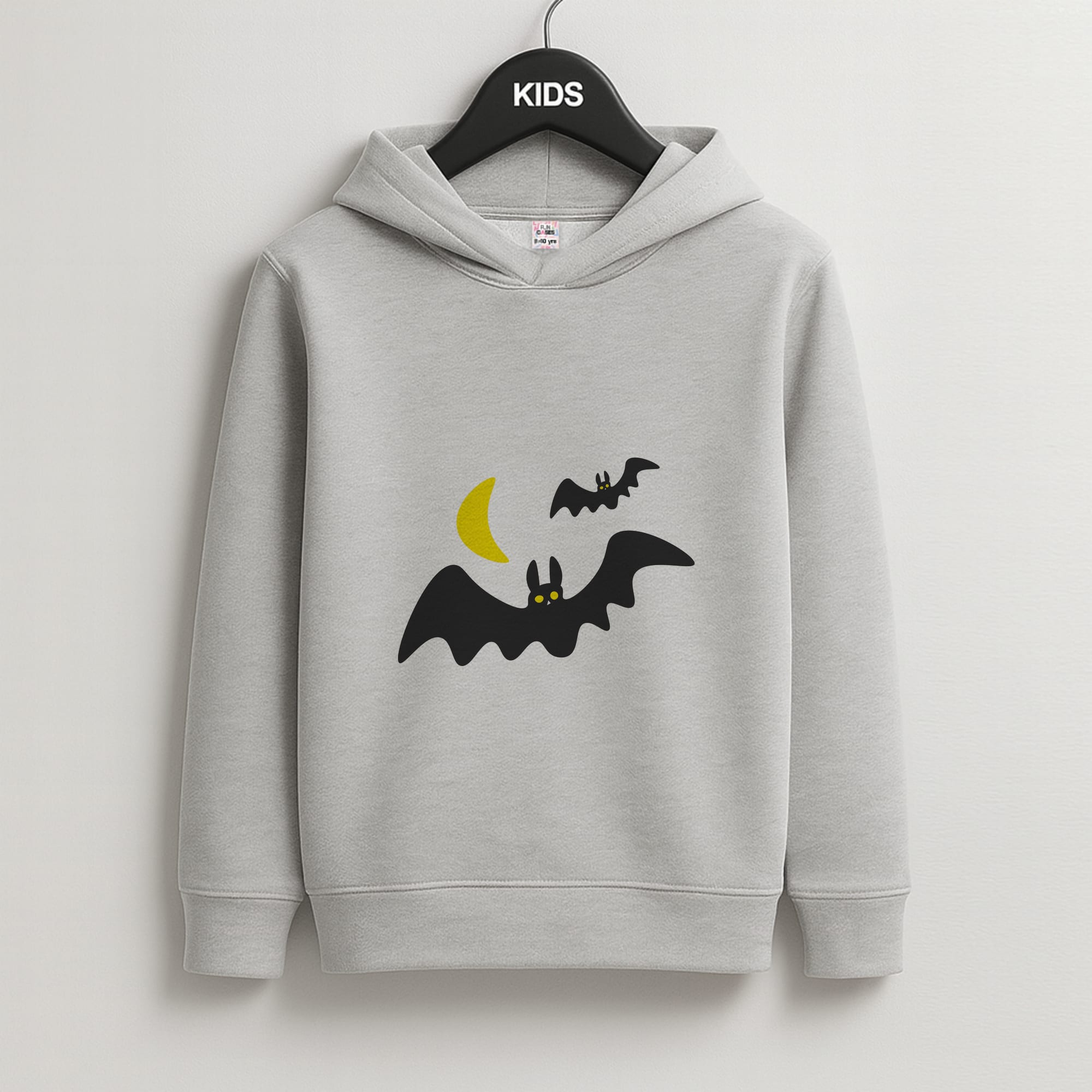 Halloween Pattern 4 Kids Grey Hoodie