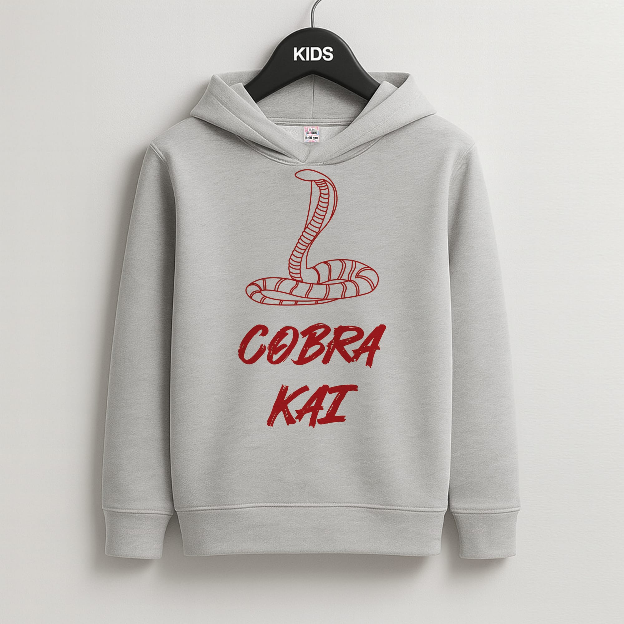 Snake Collage Kids Grey Hoodie