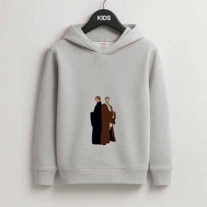 Skywalker and Kenobi Kids Grey Hoodie