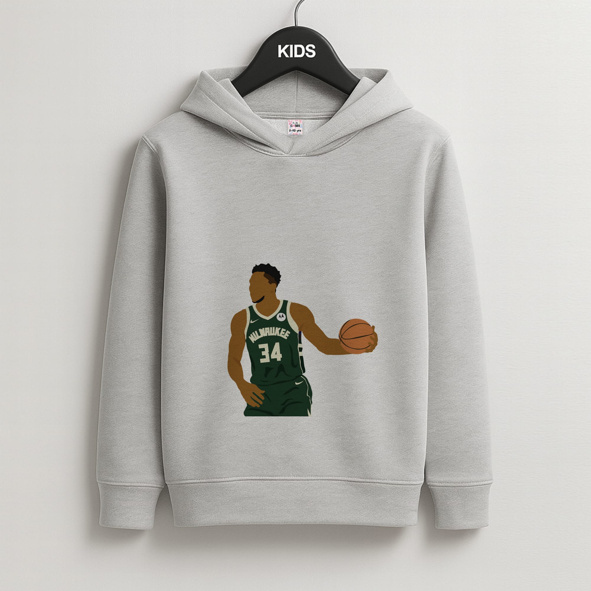 Giannis - Basketball Kids Grey Hoodie