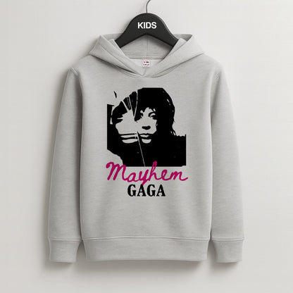 Pink Mayhem Gaga Kids Grey Hoodie