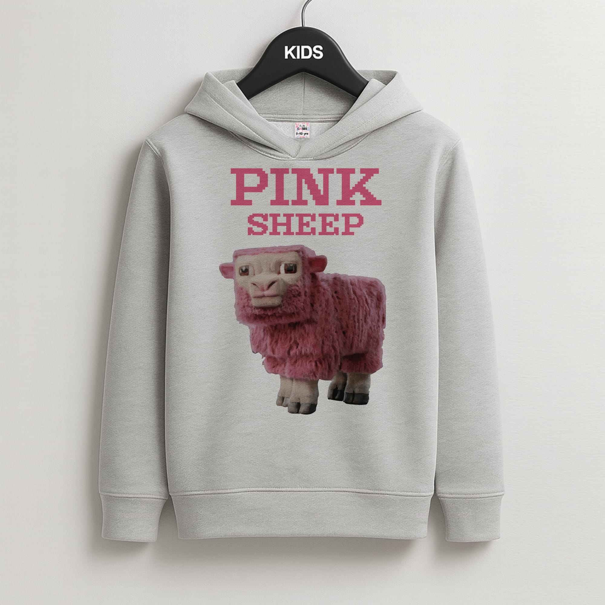 Pink Sheep Kids Grey Hoodie