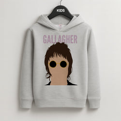 Rock Band Member Purple Kids Grey Hoodie