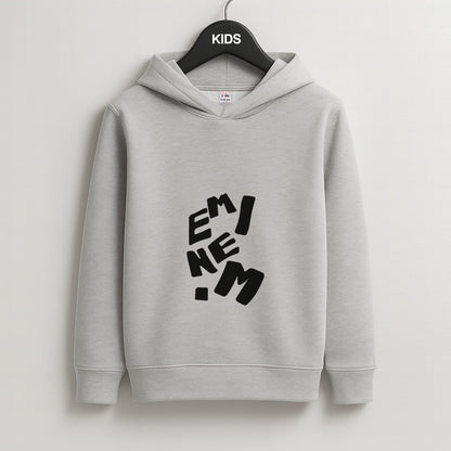 Text Kids Grey Hoodie