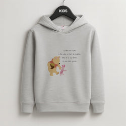 I'll Stay There Forever - Winnie Kids Grey Hoodie