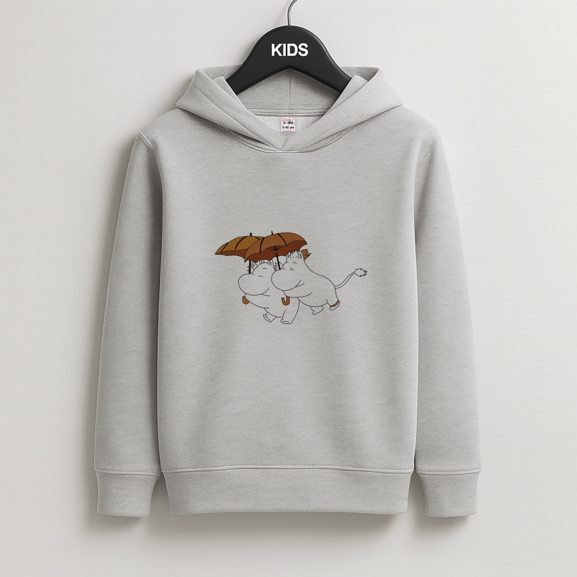 Moom Umbrellas Kids Grey Hoodie