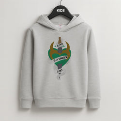 Love Is A Dagger Kids Grey Hoodie