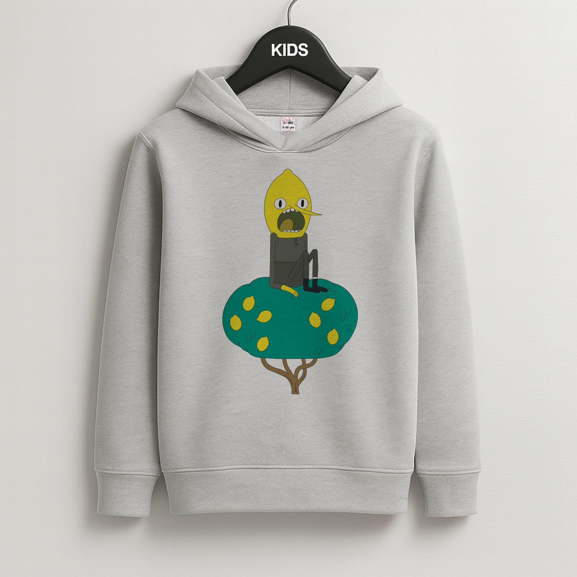 Earl Of Lemongrab Kids Grey Hoodie