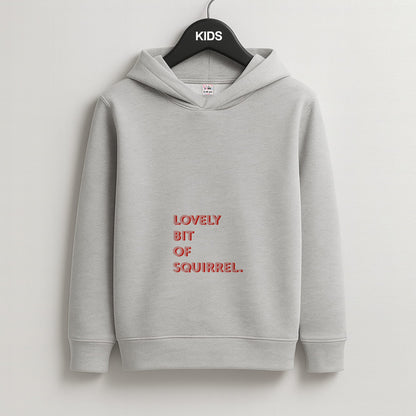 Lovely Bit Of Squirrel - FND Kids Grey Hoodie