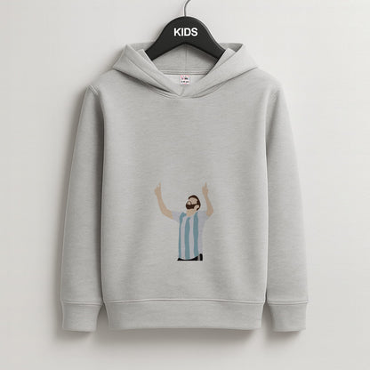 Argentina - Messi Kids Grey Hoodie