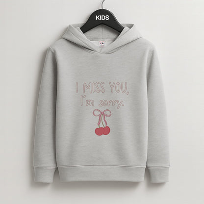 I Miss You , I'm Sorry - Abrams Kids Grey Hoodie