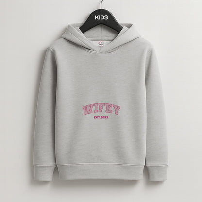 Wifey - Bridal Kids Grey Hoodie