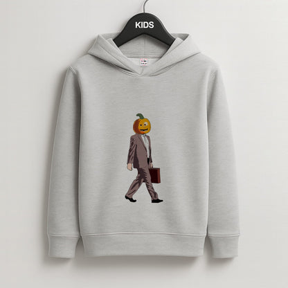 Dwight Pumpkin Head Kids Grey Hoodie
