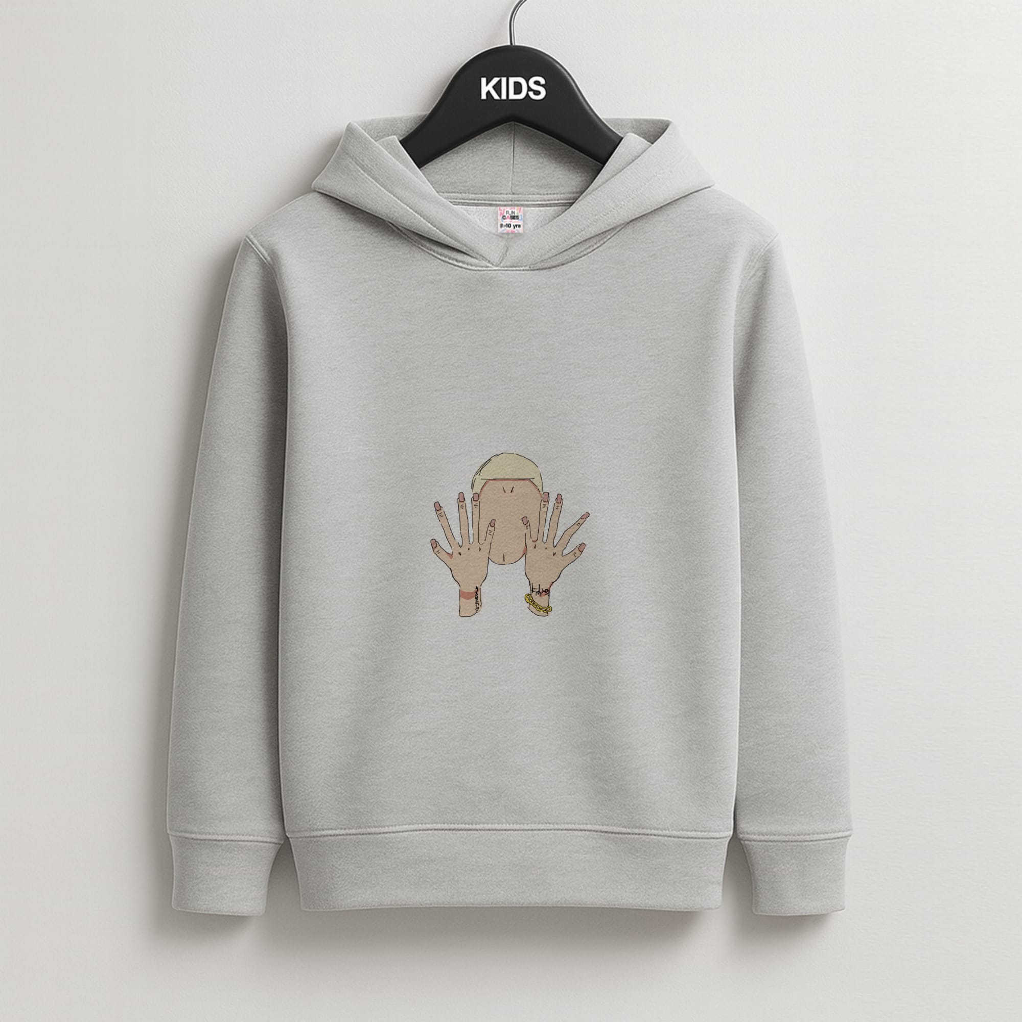 Versan Face Kids Grey Hoodie