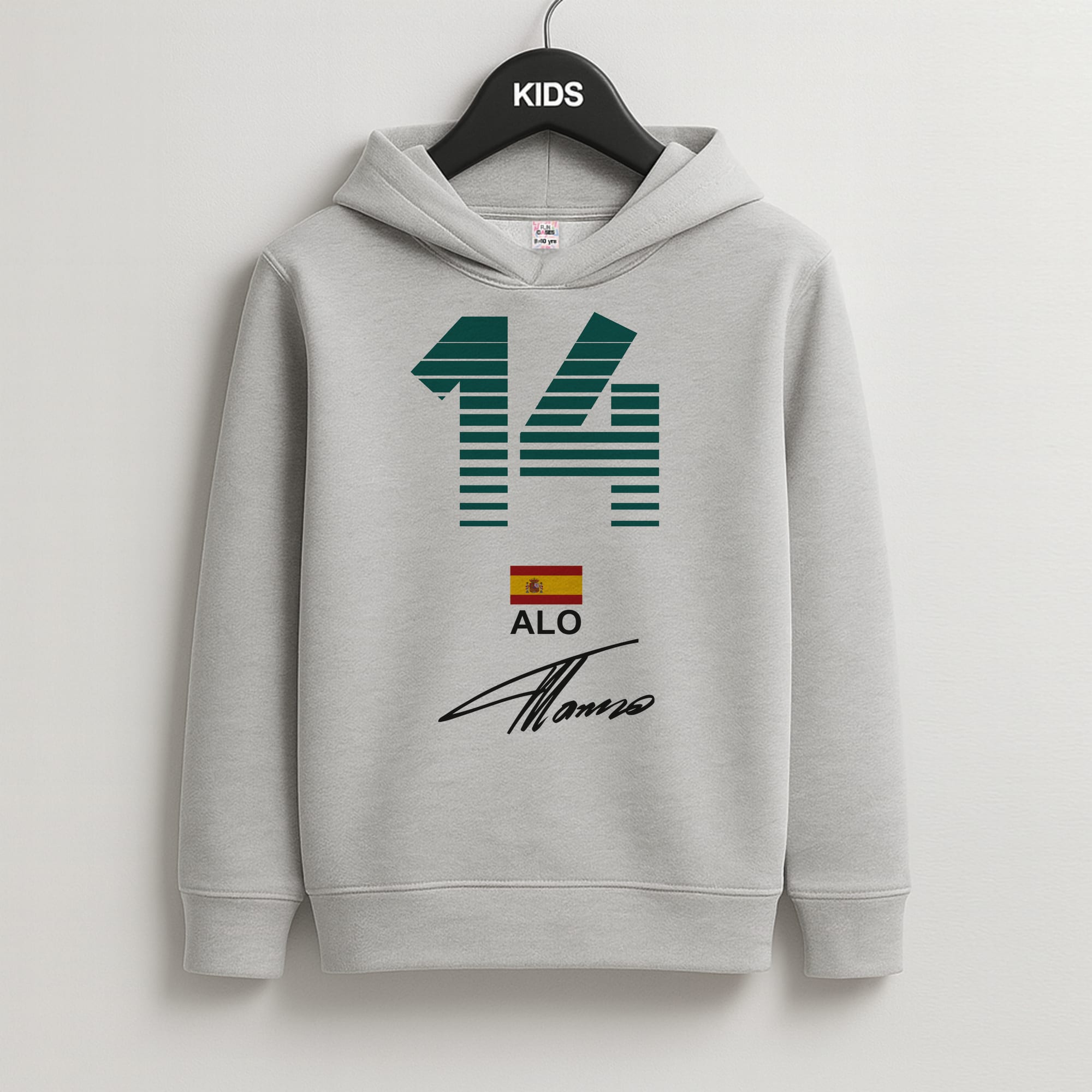 Alonso - F1 Kids Grey Hoodie