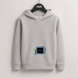 Plankton And Karen Kids Grey Hoodie