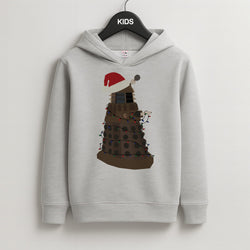 Christmas Dalek - Doctor Who Kids Grey Hoodie