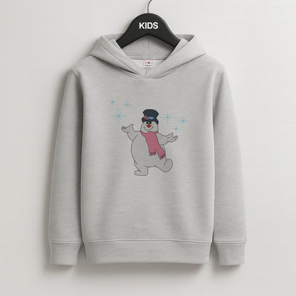Frosty - Snowman Kids Grey Hoodie