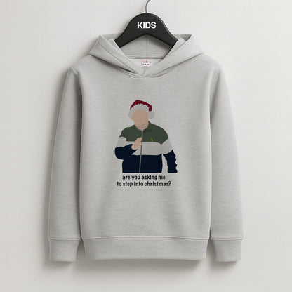 Are You Asking Me To Step Into Christmas - Gavin And Stacey Kids Grey Hoodie
