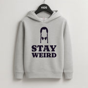 Stay Weird Purple Kids Hoodie 2