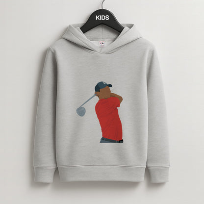Tiger - Golf Kids Grey Hoodie