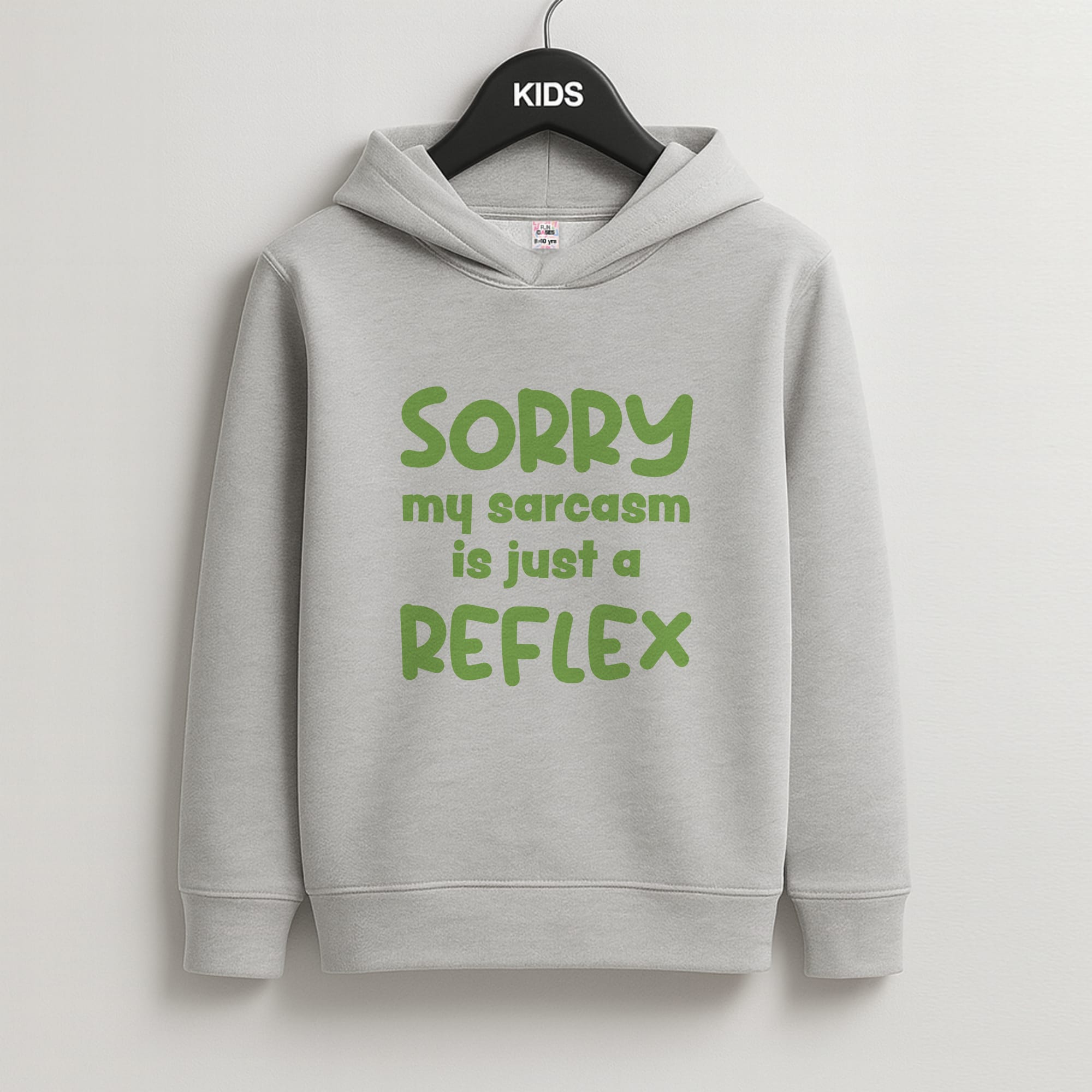 Sorry My Sarcasm Kids Grey Hoodie