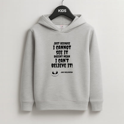 TNBC - Jack Skellington Kids Grey Hoodie