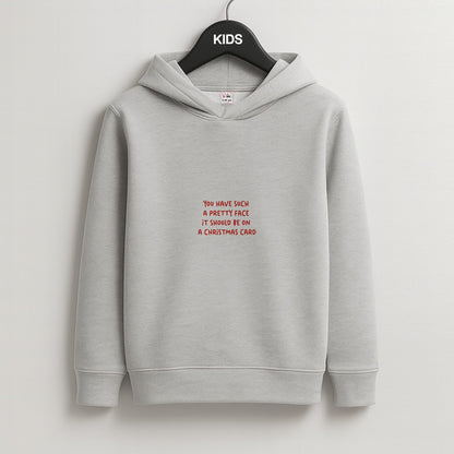 Pretty Face - Elf Kids Grey Hoodie