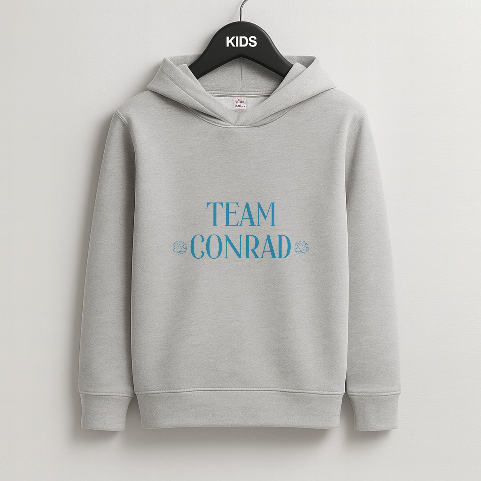 Seashells Team Conrad Kids Grey Hoodie