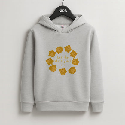 Star Pattern - Wish Kids Grey Hoodie