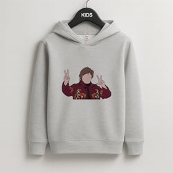 Peace Out Kids Grey Hoodie