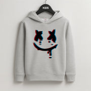 Blue Blur - White Helmet DJ Kids Hoodie 2
