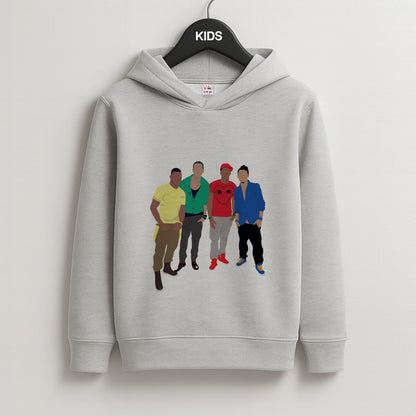 Members Purple Kids Grey Hoodie