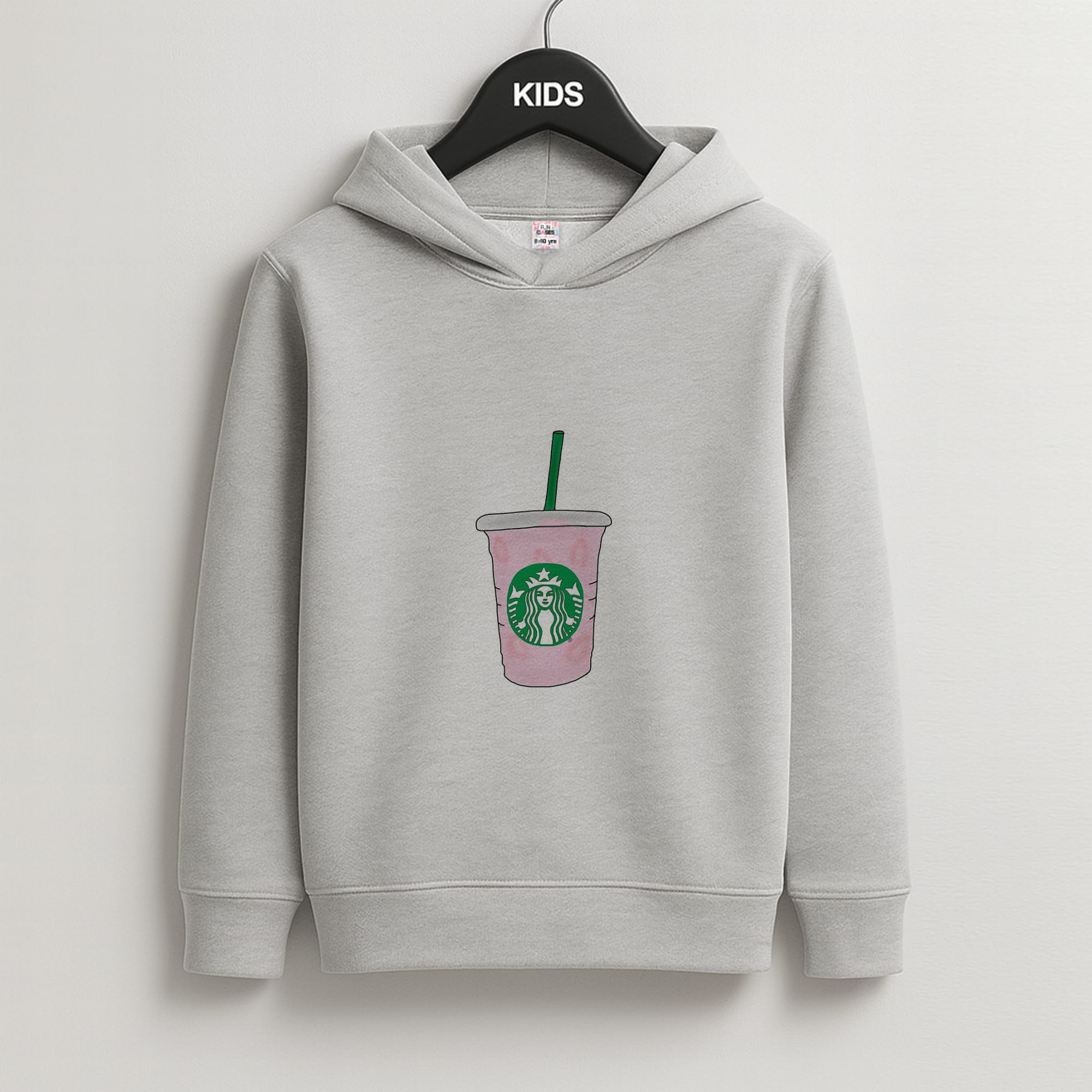 Coffee Pinkity Drinkity - James Charles Kids Grey Hoodie