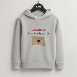 Waiting For My Letter Kids Grey Hoodie