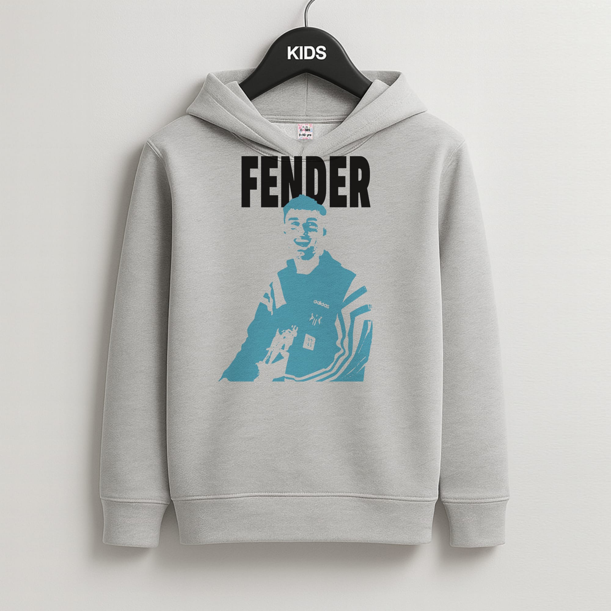 Fender Silhouette Blue Kids Hoodie