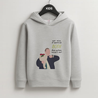 Seems We Both Have Autism - British Pop Culture Kids Grey Hoodie
