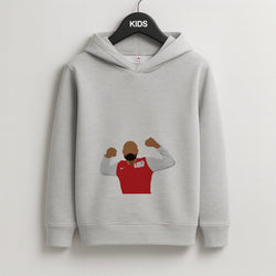 Henry - Football Kids Grey Hoodie