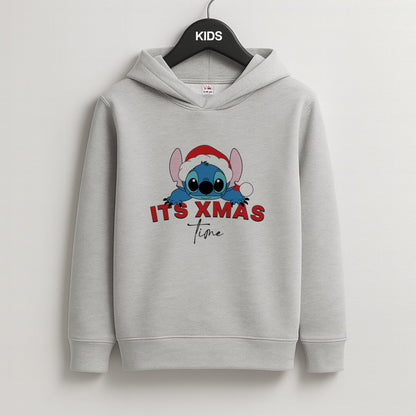 It's Xmas Time Kids Grey Hoodie
