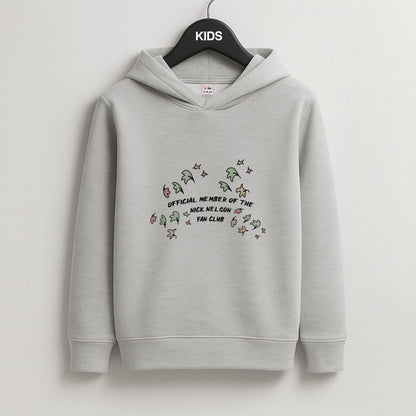 Official Member Of The Nick Nelson Fan Club - Heart TV Kids Grey Hoodie
