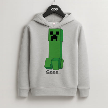 Creeper Standing Kids Grey Hoodie