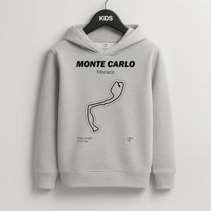 Monte Carlo Circuit Kids Grey Hoodie